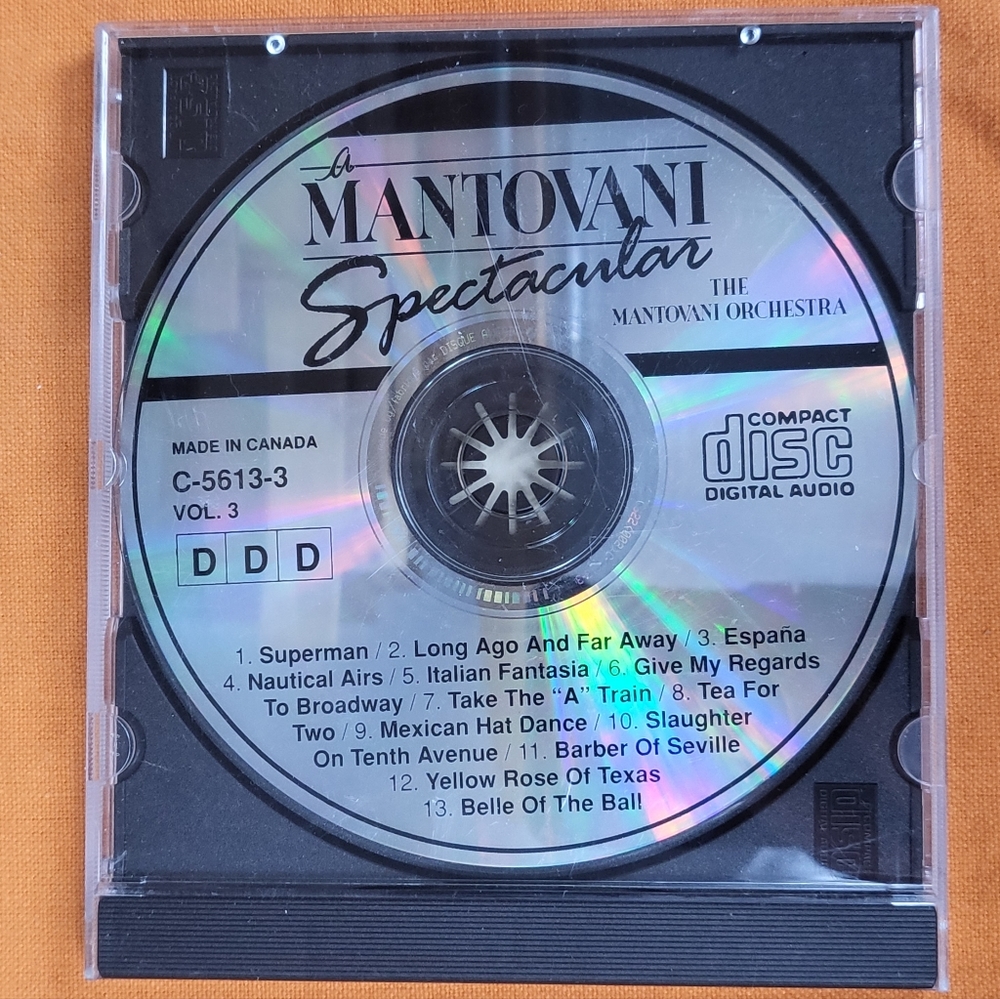 A Mantovani Spectacular Vol. 3 audio CD GUC